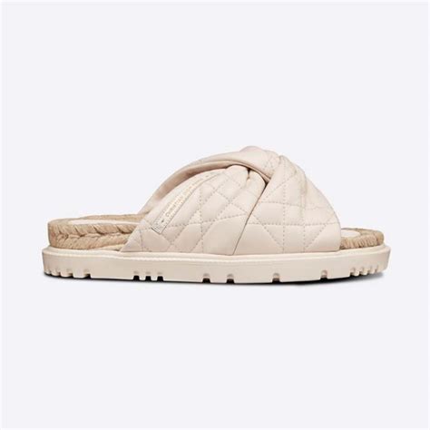 dior dtwist|Dtwist Slide White Cannage Lambskin .